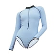 thumbnail image 4 of Traje de baño de 1 pieza para mujer Tankini Lady traje de baño para nadar primavera buceo Azul, 4 of 8