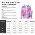thumbnail image 5 of Fuzoiu Fun Rainbow Pink Print Unisex Sun Protection Hoodie,UPF 50+ Light Jacket,Full Zip Sun Protection Hoodie,Long Sleeve Sun Shirts,for Outdoor Activities-Small, 5 of 7