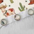 thumbnail image 4 of Homewish Western Cactus Plant Black Out Curtains, Cartoon Cowboy Cowgirl Boot Curtains Pack of 2 (42x63 Each), Teens Kids Boys Girls Bedroom Curtains, Curtains and Drapes Decor, 4 of 6
