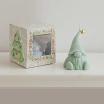 Luxicdy Gnome Scented Candles Tea Lights Candles Soy Wax Aromatherapy Candles Gnome Shape Candles Table Decoration for Home Party Hoilday Decor Fall Winter Festival Decor (Green)