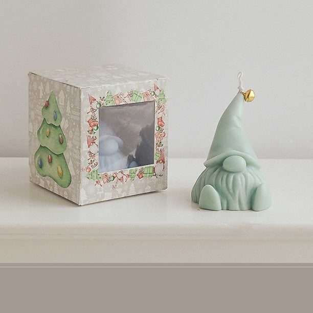 Fiudx Ofertas relámpago Velas decorativas, velas perfumadas con forma de gnomo, velas de té, velas de cera de soja, velas de aromaterapia, decoración de otoño e invierno para fiestas de Navidad, deco