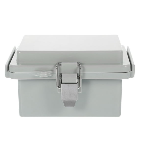 FONDOTIN 1 Set Corrosion-resistant Solar Cable Entry Box Light Grey for Handymen