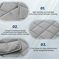 thumbnail image 6 of JUSTLET Weighted Blanket for Adults, Soft and Breathable Heavy Blanket with Premium Glass Breads , Prefect for Most People's Body, Easy Care, 10 lbs 40"x60" , Light Grey, 6 of 9