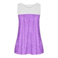 thumbnail image 4 of SMihono Womens Tops Womens Tank Top Womens Rund Neck Blouses Summer Causal Color Matching Print Sleeveless Tops Shirts Tank Tops for Women Womens Summer Tops, 4 of 6