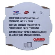 Cambro Round Translucent Food Container with Lid 4 Quart (Pack of 3)