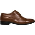 thumbnail image 2 of Boys' Deer Stags Alver Classic Cap Toe Oxford Dark Tan Synthetic 2.5 M, 2 of 5
