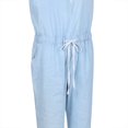 thumbnail image 2 of Combinaison Short en Denim Sans Manches pour Femmes, Haut en Jean, Combinaison Décontractée en Jean, 2 of 4