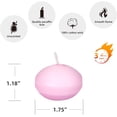 thumbnail image 4 of Zest Candle 24-Piece Floating Candles, 1.75-Inch, Pink, 4 of 4