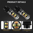 thumbnail image 2 of 2X LED Light Dual Color Bulb 1157 BAY15D P21/5W 5630 20SMD Canbus Car Brake Reverse Lamp Turn Signal White Amber A, 2 of 10