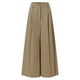 thumbnail image 5 of Pantalones palazzo de cintura alta y pierna ancha para mujer - Lino - Estampados - Verano, 5 of 5