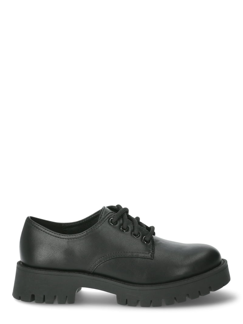No Boundaries Women's Lug Sole Oxford Shoes - Walmart.com