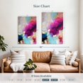 thumbnail image 3 of Elephant Stock Abstract Pink And Blue Wall Art - Vertical Canvas Wall Art - Living Room Wall Decor - Abstract Canvas - Pink And Beige Decor By Andrada Anghel - 30" x 45", 3 of 4