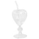 thumbnail image 3 of 1 juego de copas de cóctel transparentes en forma de corazón con pajita, copas de cóctel, copas para bebidas, copas de vino, 3 of 8