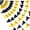Black Gold, variant on 4P Red Silver Party Decorations - Metallic Fabric Triangle Pennant Banner Flags - Indoor/Outdoor Bunting Garland for Birthday, Wedding, Graduation & Theme Parties
