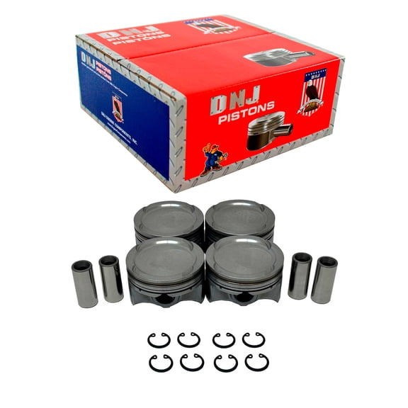 DNJ P4444 Piston Set Fits Cars & Trucks 21-22 Hyundai Kona Elantra 1.6L L4 DOHC 16V 1591cc