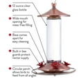 thumbnail image 3 of Perky-Pet Elegant Copper Glass Hummingbird Feeder, 3 of 9