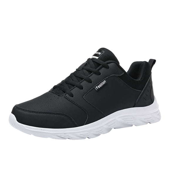 Non S𝗅ip Work Shoes for Men 𝖫a𝖼e Up Outdoor Hiking Sneakers Breathable Lightweight Sport Shoes Comfortable S𝗅ip On Tennis Shoes Wate𝗋proof Casual Jogging Shoes for Summer and Autumn