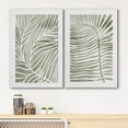 thumbnail image 5 of IDEA4WALL Adhesive Canvas Print Wall Art Set reen White Tropical Island Palm Leaves Wall Decor Bohemian Nature Botanical Illustration Artwork for Living Room, Bedroom, Office - Canvas 16"x24"x2, 5 of 5