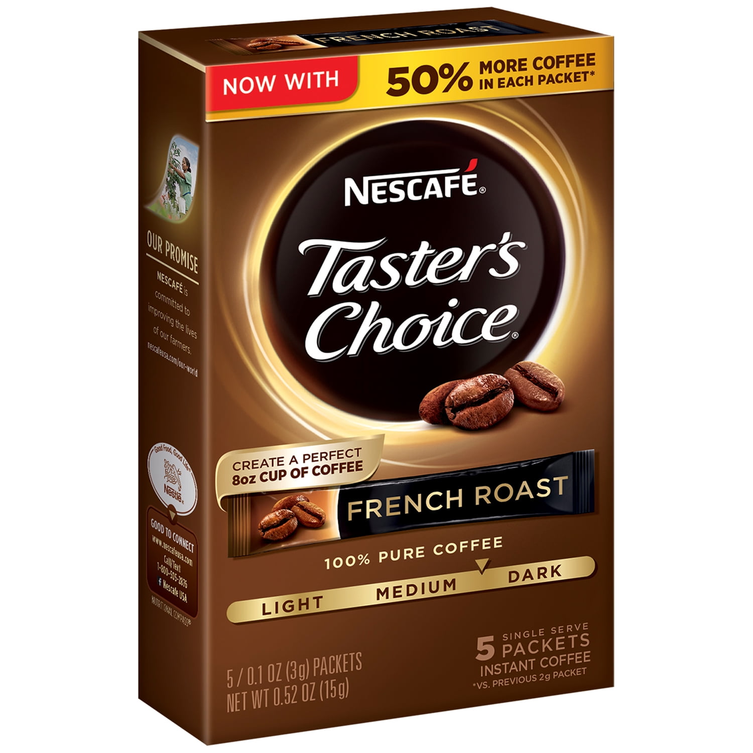 NESCAFE TASTERS CHOICE Medium Dark French Roast Instant ...