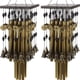 thumbnail image 1 of 2X Campana de Viento de Tubo de Metal Interior Al Aire Libre con Campana de Cobre Campanas de Viento Grandes 80cm, 1 of 9