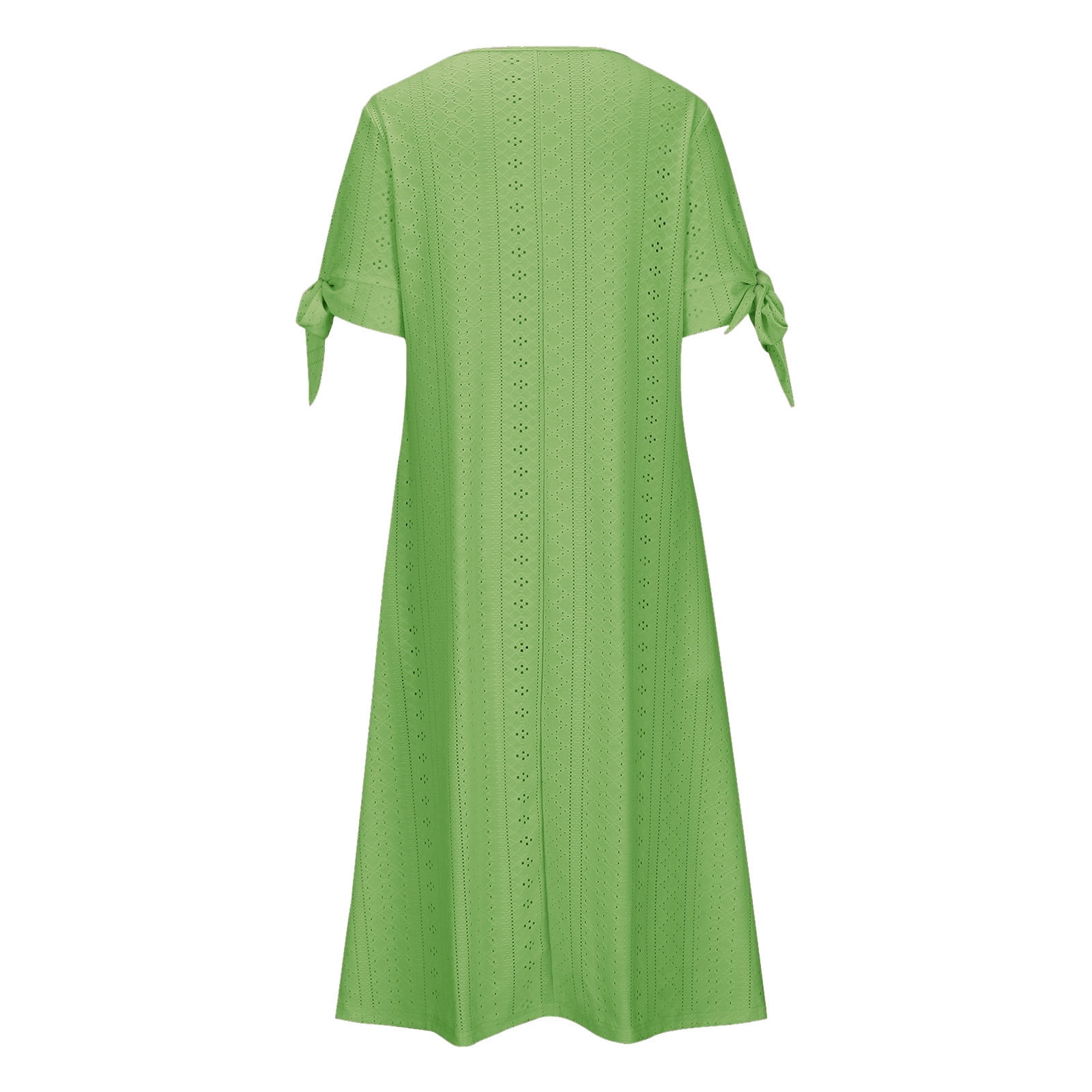 Awdenio Women's Wear to Work Dresses, Fashion Women Summer Casual V-Neck Short Sleeve Button Long Dress,Size 3XL
