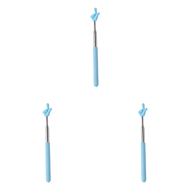 3PCS Telescopic Teachers Pointer - 2025 New Extendable Hand Pointer Stick, Mini Classroom Finger Pointer Stick for Elementary School Kindergarten and Teacher Supplies Interactive Learning