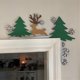 thumbnail image 2 of Adorno de puerta de madera XINYU Navidad marco de esquina decoración de pared decorativa, 2 of 7