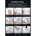 thumbnail image 5 of ZHAOCHENG Dispensador de toallas de papel para pared, caja porta rollos de papel tisú con cajón pequeño (GRIS), 5 of 5