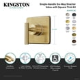 thumbnail image 4 of Kingston Brass KS4042CML Manhattan Single-Handle Six-Way Diverter Valve with Square Trim Kit, Polished Brass, 4 of 4