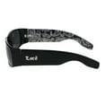 thumbnail image 3 of Locs Gangster Bandana Print Arm Classic Rectangular Cholo Sunglasses Black Bandana, 3 of 4