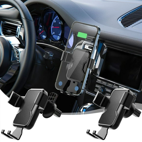 Uscallm 2Pcs Car Phone Holder Universal Dashboard Mount, 360 Degree Rotating Adjustable Car Phone Mount for Car, Stable Clamp Arm Bracket for Vehicles, Windshield Dashboard Car Mount Compatible with