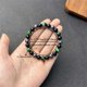 thumbnail image 4 of Pulsera de cristal con piedra de bilis negra y ojo de tigre, pulsera relajante y contra la ansiedad, pulsera elástica, 4 of 7