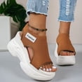 thumbnail image 4 of Dakaela Women's Platform Wedge Sandals Hollow out Non Slip Walking Sneakers Orthopedic Open Toe Casual Summer Sport Shoes with Arch Support Size 6-10, 4 of 9