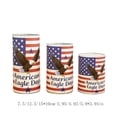 thumbnail image 3 of HCBY Independence Day LED Candles, American Flag Flameless Candle Set, Remote Control Timer Lights, 3 Pack Patriotic Holiday Decor, 3 of 9