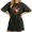 Black, variant on UNISHE Vintage Rose Bouquet flower Print Relaxed Fit Women's Graphic Tee