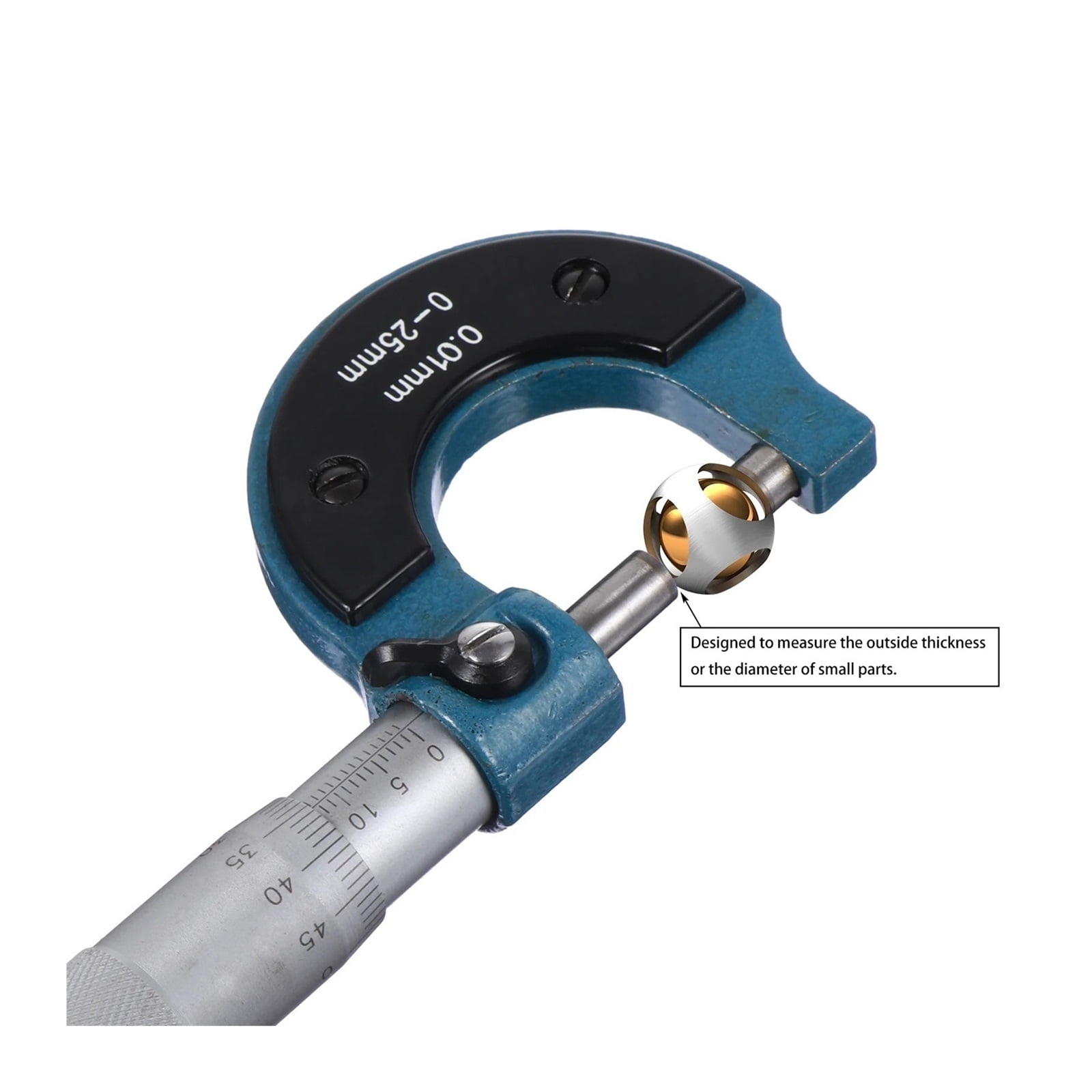 Micrometer Mechanic Tools Screw Caliper Measuring Outer Diameter Outside Carbon Steel Metric Thickness Gauge ,Precision Measuring