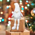 thumbnail image 4 of Adorno de muñeca sin rostro de Navidad de estilo nórdico decoraciones de escritorio para el hogar (blanco) Tmvgtek Para estrenar, 4 of 5