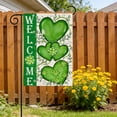 thumbnail image 5 of Tyidzon St Patricks Day Garden Flag, 12x18 inch Double-Sided Premiums Garden Flag St Patricks Day Outdoor Decor Shamrock Clovers Yard Flag Rustic Welcome Outdoor Farmhouse, 5 of 6