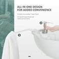 thumbnail image 5 of kleankin Portable Camping Sink Hand Wash Station Basin 4.5 Gallon Tank 6.3 Gallon Recovery Tank & Soap Dispenser for RV, Outdoor, Indoor, HDPE, White, 5 of 10