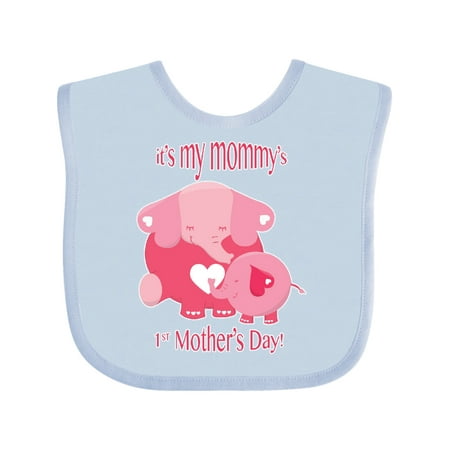 

Inktastic It s My Mommy s 1st Mother s Day Gift Baby Boy or Baby Girl Bib
