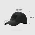 thumbnail image 3 of Patch Baseball Cap for Men Ripstop Hook-and-Loop Operator Hat for Outdoor Navy Free Size, 3 of 6