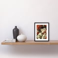 thumbnail image 2 of Femme Fatale Roses Pin Up Rockabilly Americana 50s Artwork Framed Wall Art Print 9X7 Inch, 2 of 5