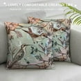 thumbnail image 3 of COMIO Satin Pillowcase for Hair and Skin Pillowcase Queen Size Morning Glory Hummingbird Spring Pattern Pillow Cases Cooling Satin Pillow Covers with Envelope Closure, 3 of 5