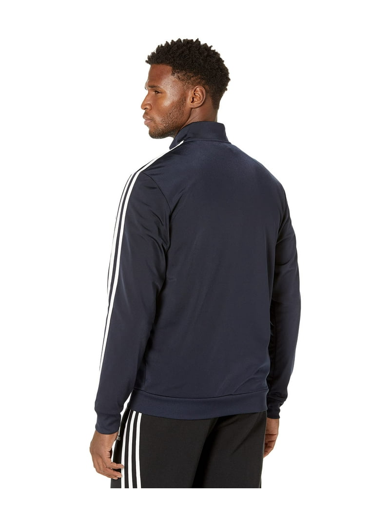 adidas Essentials 3-Stripes Tricot Track Jacket (Mens, Legend Ink