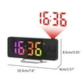 thumbnail image 5 of SDFGTstore Projectors Alarm Clock for Bedroom Large Projection Alarm Clock with 180°Projectors, USB Charging Projectors Clock, 5 of 18