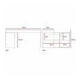 thumbnail image 5 of Escritorio L Castaño Madera C/Puerta Batiente Excelsior, 5 of 5