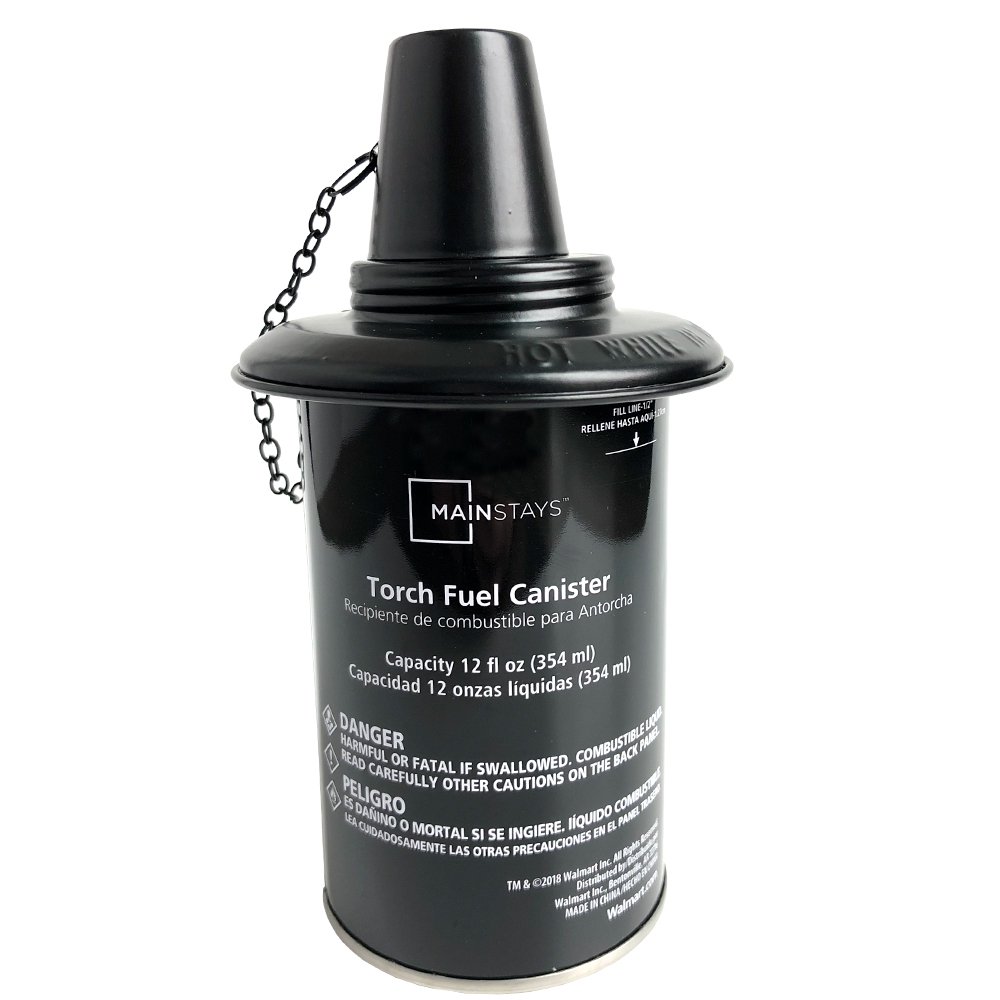 Mainstays Replacement Torch Fuel Canister and Fiberglass Wick, 12fl oz