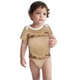 thumbnail image 3 of Balery Engraved Coffee On Kraft Paper Pattern Baby Climbing Clothes Infant Bodysuit Cute Infant Bodysuit Baby Romper-9M, 3 of 7