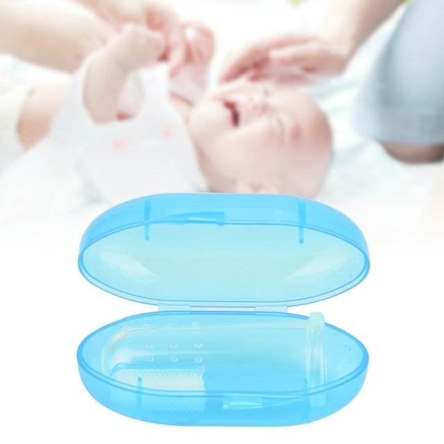 Cepillo de dientes para bebés limpiador de dientes seguro para dedos encías de masaje transparentes silicona para niños pequeños para uso diario ANGGREK Otros