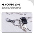 thumbnail image 5 of KAKOWELY 100Pcs Key Split Round Rings Metal Key Rings Durable Flat Key Rings for Key Chains,0.98"X0.98"X0.08", 5 of 5